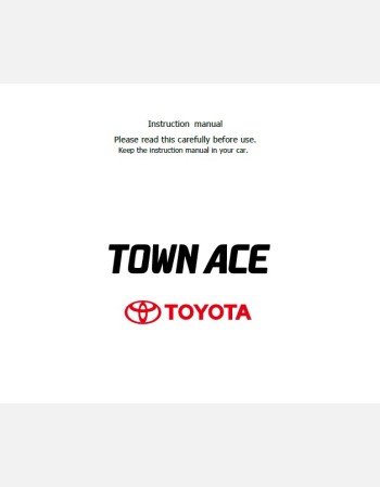 toyota townace 2010 2011 2012 owners manual in english